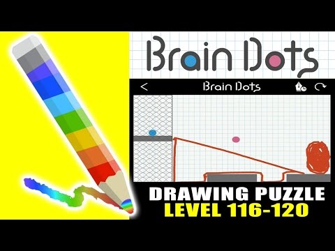 Brain Dots - Draw and Solve : Level 116-120 - Easy Way To Win (ios Gameplay)