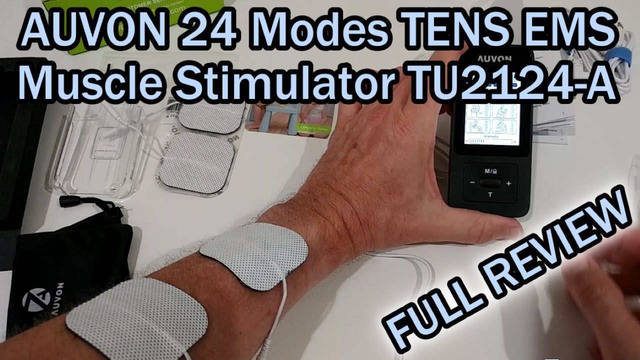 AUVON 24 Modes TENS EMS Muscle Stimulator TU2124-A FULL REVIEW