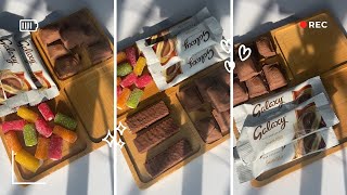 Filling Platter With Sweets 🍫| Asmr Shorts Tasty Chocolate Relaxing No Talking