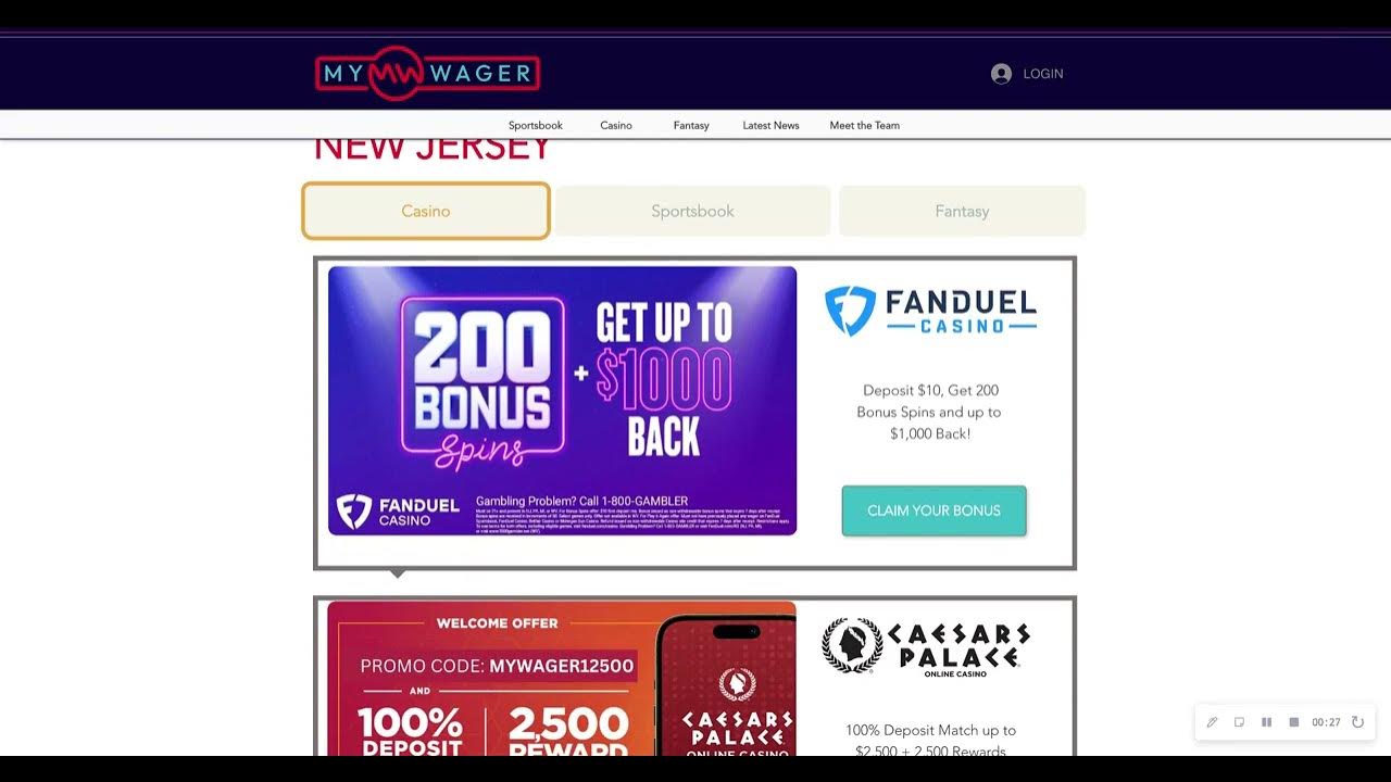 Bono de bienvenida tras abrir cuenta en casino online