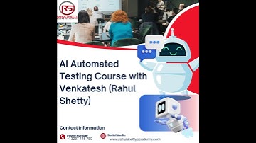 AI Automated Testing Course with Venkatesh (Rahul Shetty)