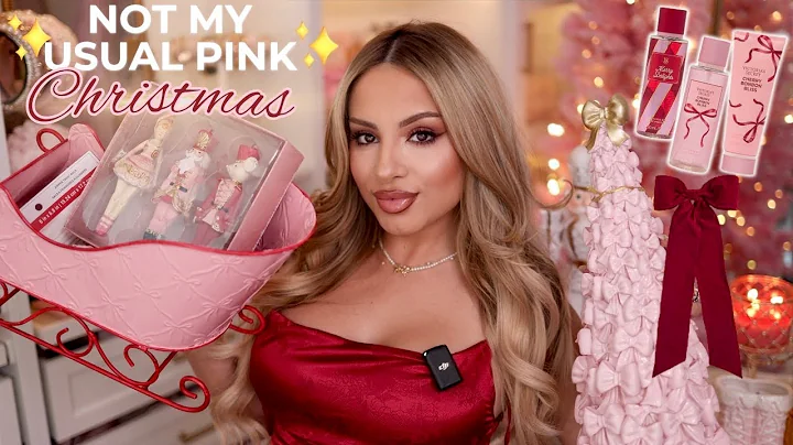 NOT MY USUAL PINK Christmas Haul 🎀✨ | Girly Holiday Decor + Shopping Finds!