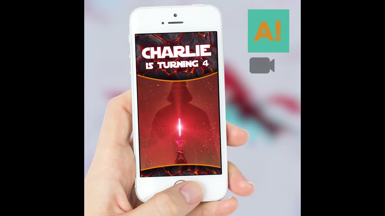 A Big Galaxy of Adventures Birthday Invitation, Video Invitation, Digital Invitation, Animated 🚀