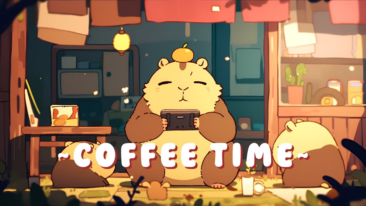 Capybara Lofi Zone - Relaxing Music for Work/Study ~ Dreamy Vibes ~ 🦫 🎵 🌙