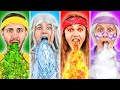 FOUR ELEMENTS In REAL LIFE! PRANKS from Evil WITCH vs Earth, Water, Fire, Air by La La Life Games