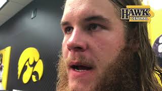 Iowa offensive lineman Levi Paulsen is not a big fan of trash-talking