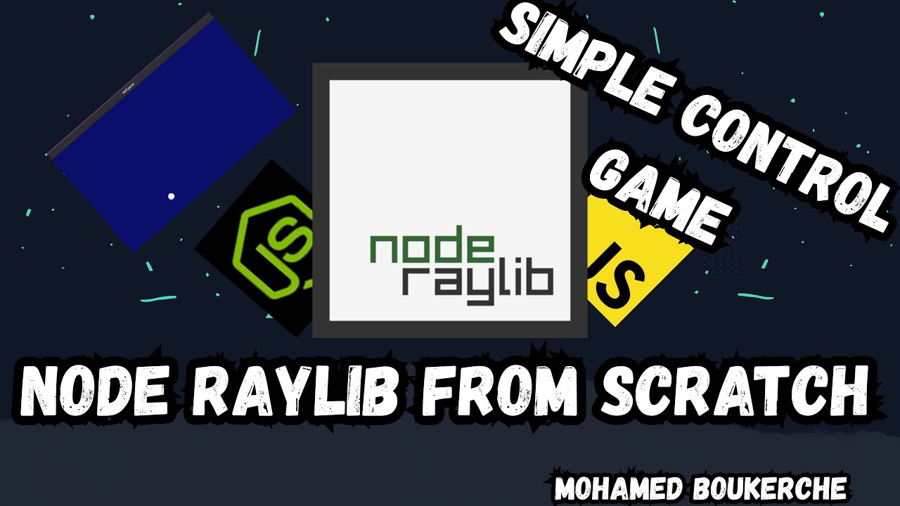 node raylib : simple control game - YouTube