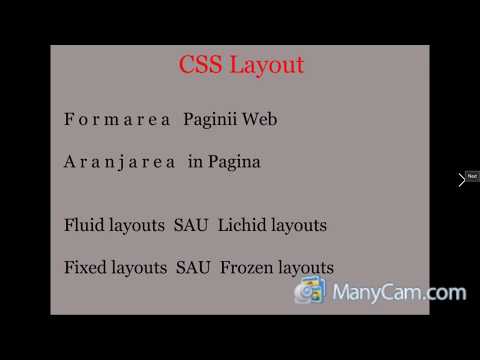 CSS Layout Ro Lectia 1 Tutorial- Introducere