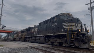 NS 277 with NS 8025 passes La Porte