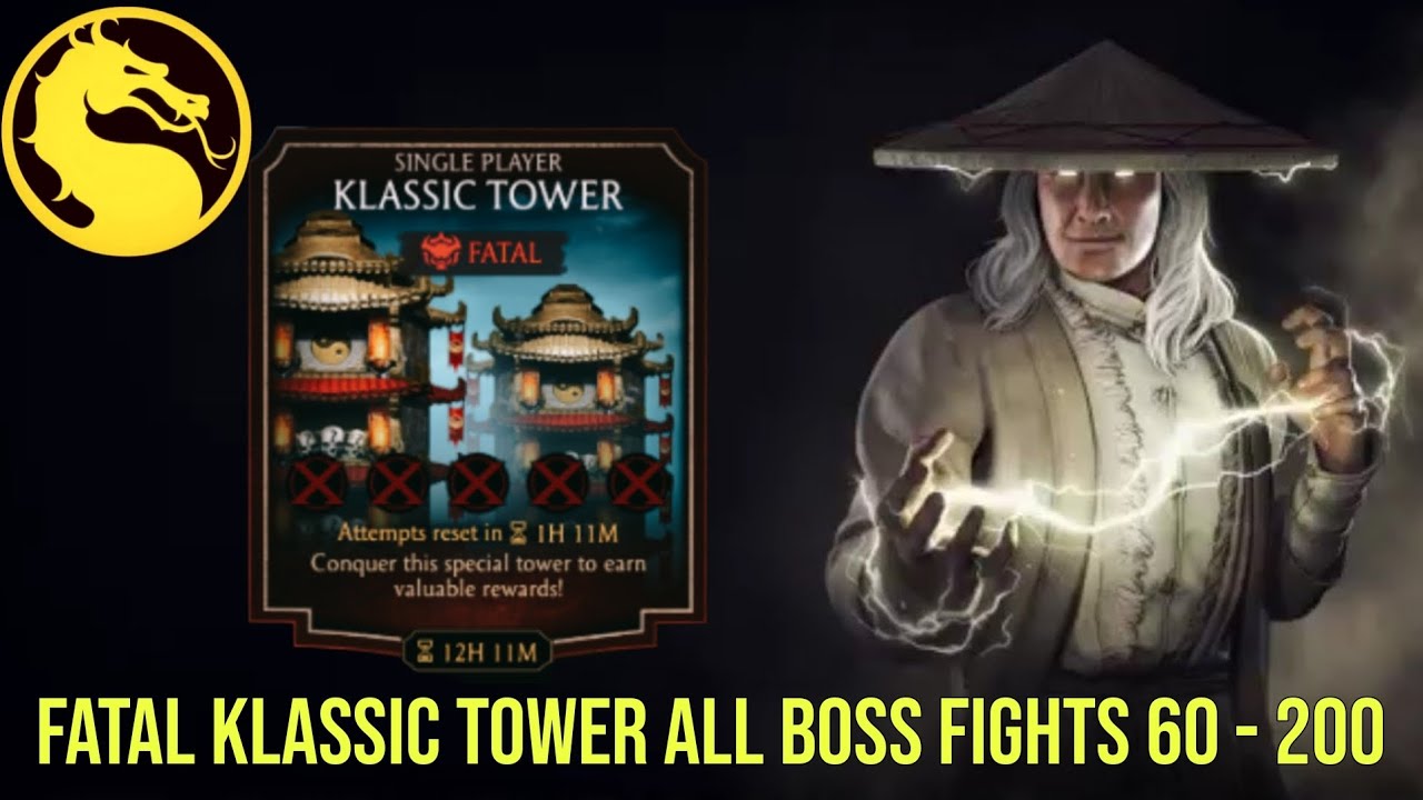 Fatal Klassic tower all Boss Battles 60 - 200 Fight + Main Rewards