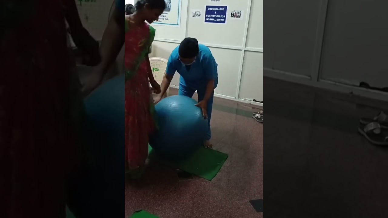 | Birthing ball exercise to induce labor |for normal delivery 