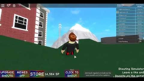 roblox shouting simulator how to fly