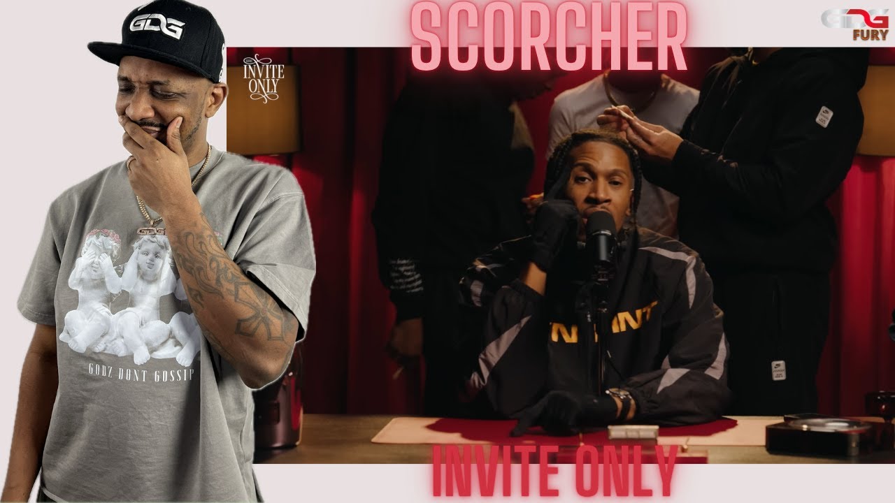 AMERICAN Reacts to SCORCHER - INVITE ONLY [FREESTYLE] - YouTube