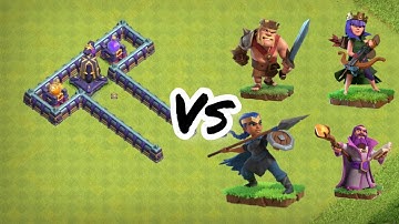 Clash Of Clans| Spell Tower + Monolith Vs Max Level Heroes #clashofclans #gaming #clashtime2.0