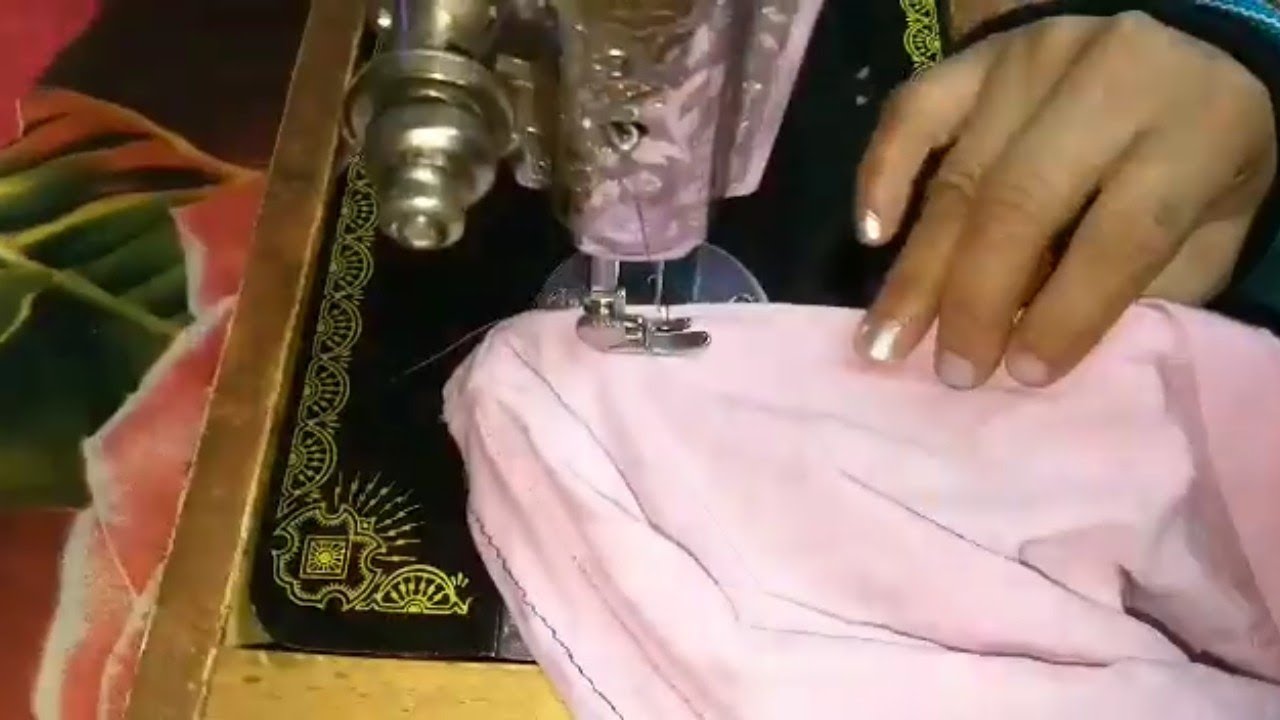 ازاى تثبتى الخياطه وتجرى المكنه على القماش   على مكنة سنجر
