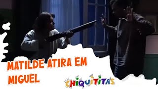 Chiquititas 98 (Capítulo 267) - Matilde atira em Miguel e é expulsa do orfanato