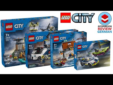 Alle LEGO City Polizei Sets Januar 2024 Compilation/Collection Review Deutsch