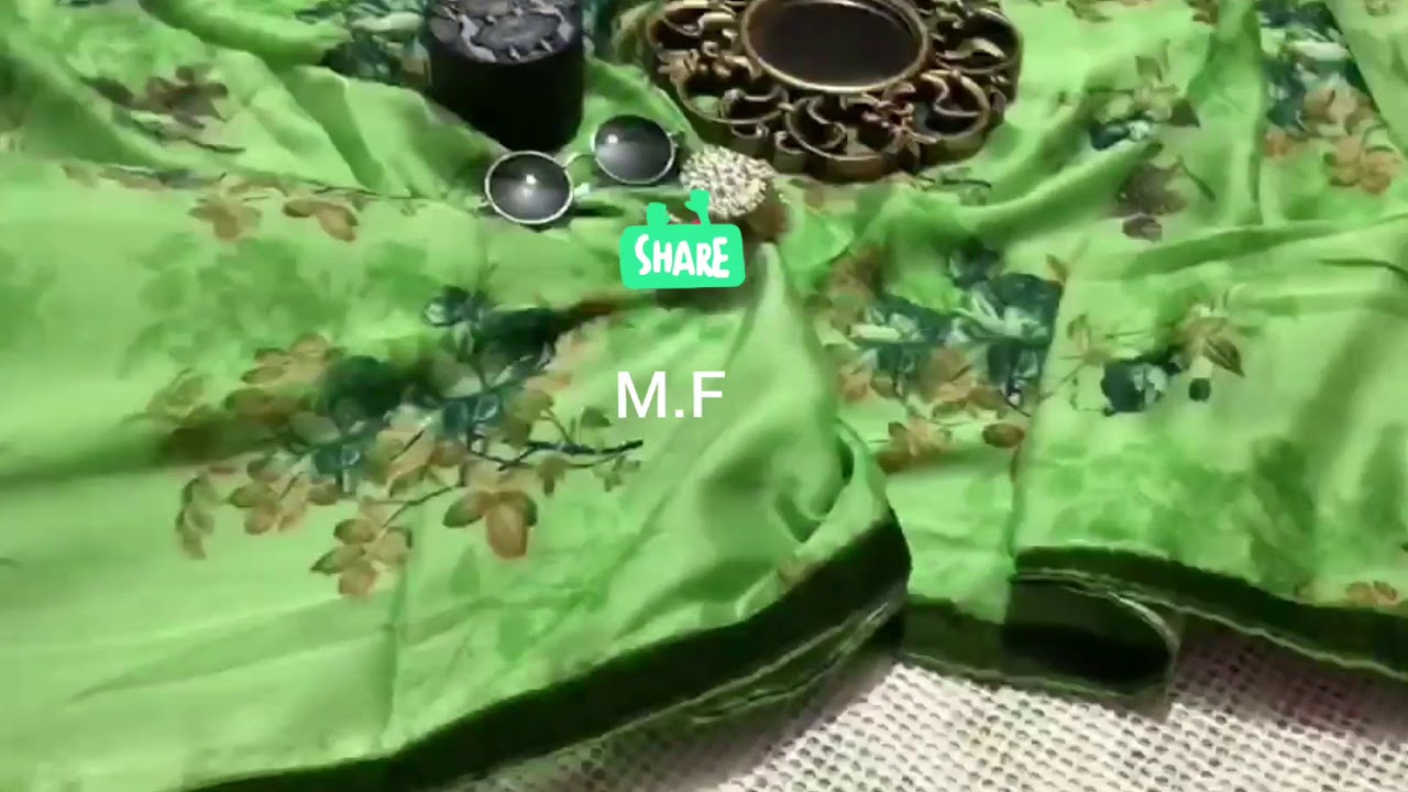 super exclusive feather soft shimmer chinnon georgette digital floral printed