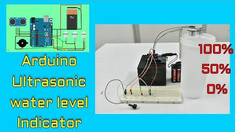 Ultrasonic sensor water level indicator|Arduino ultrasonic sensor Coding|Water level indicator|