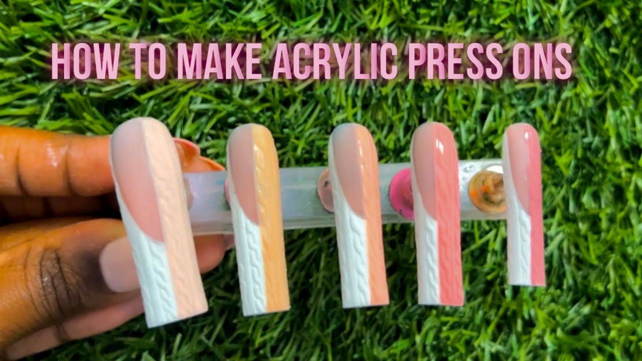 Sweater Press ons Acrylic press ons How to make press ons Beginner