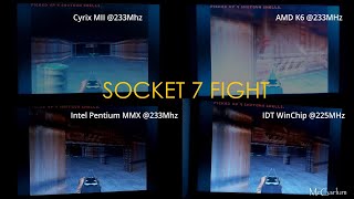 Socket 7 233MHz Comparison - Cyrix vs AMD vs Intel vs IDT - x86 CPUs