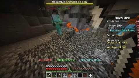 How to get to obsidian sanctuary in hypixel skyblock