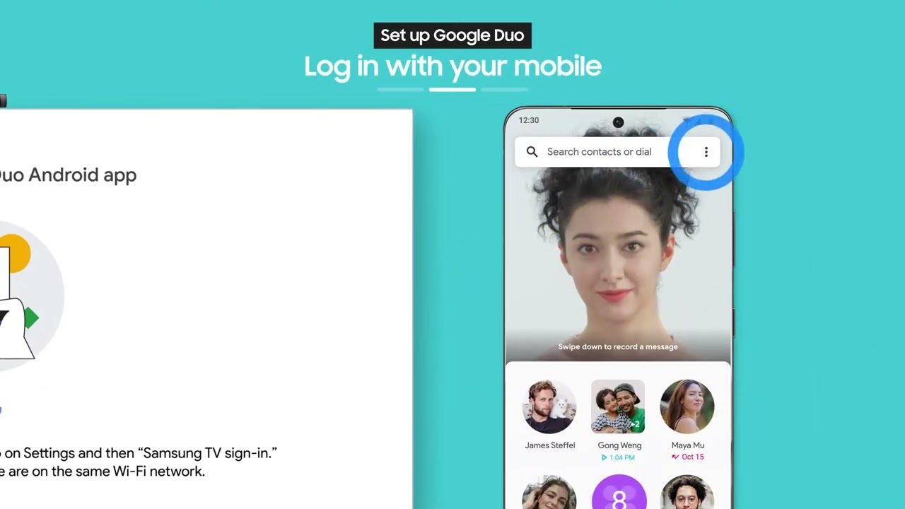 How to make video calls with Google Duo on Samsung Neo QLED TV   Samsung