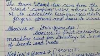 Class (3 to 5) Computer Ch . History of computer screenshot 4