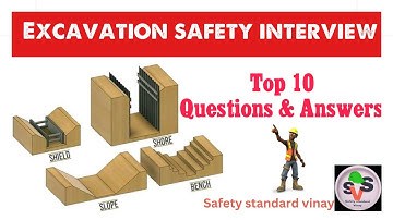 Excavation interview question & answer || excavation safety. ​⁠@safetystandardvinay