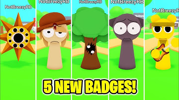 (UPDATE!) SPRUNKI 3D ROLEPLAY - How to get ALL 5 NEW BADGES! UPDATE 10!! (ROBLOX)
