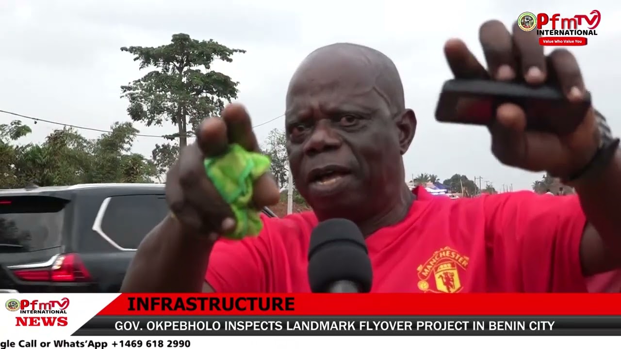 Governor Okpebholo Inspects Landmark Flyover Project in Benin City