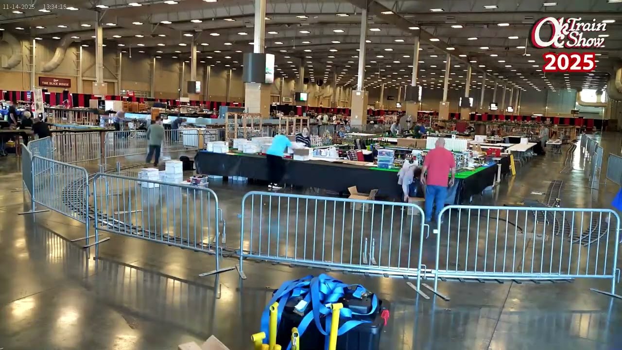 OKC Train Show 2025 Timelapse setup