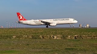 Türk Hava Yolları Airbus A321 landing. tüy gibi mükemmel bir iniş. #turkishairlines #airbusa321