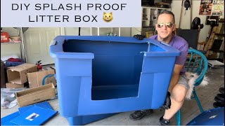 Make your own Tall litter box with a storage bin | WHEN CATS MISS!