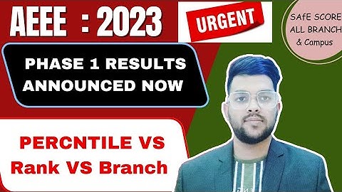 AEEE 2023 Phase 1 Results announced now ✅ | Percentile vs rank vs college #amrita #results #cutoff