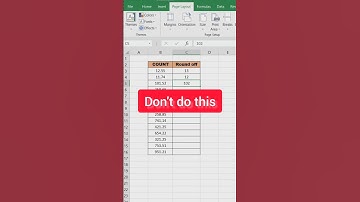 Excel Round off formula | Round function in Excel |#excel #round #viral #youtubeshorts #formula1