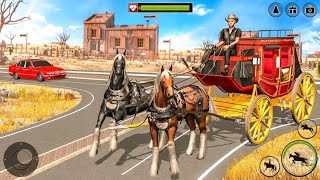 Horse Racing Taxi Driver Game I Transport Passengers In Cowboy Horse Riding Game i Andriod Gameplay screenshot 5