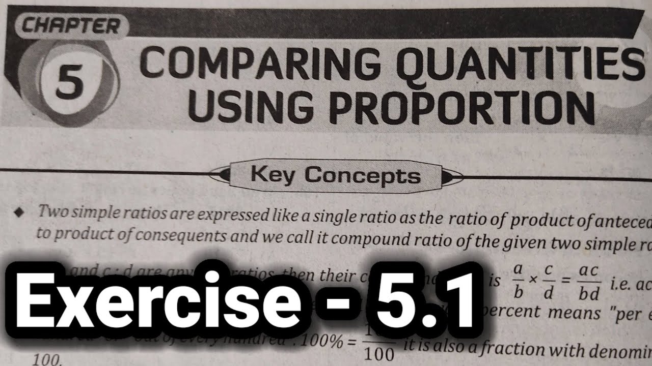 Comparing Quantities Using Proportion 8th Class | Maths | 5.COMPARING QUANTITIES USING PROPORTION chapter ...