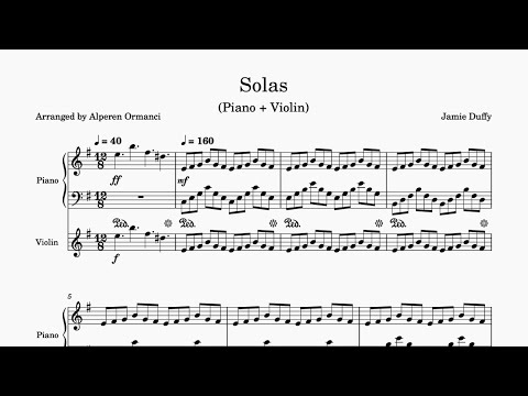 Solas - Piano + Violin - Jamie Duffy