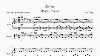 Solas - Jamie Duffy - Piano Violin Sheets