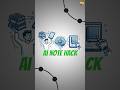 Students ke liye BEST Notes Hack | 1 Page = 5 Lines #notes #studenthacks #aihacks #quickhack