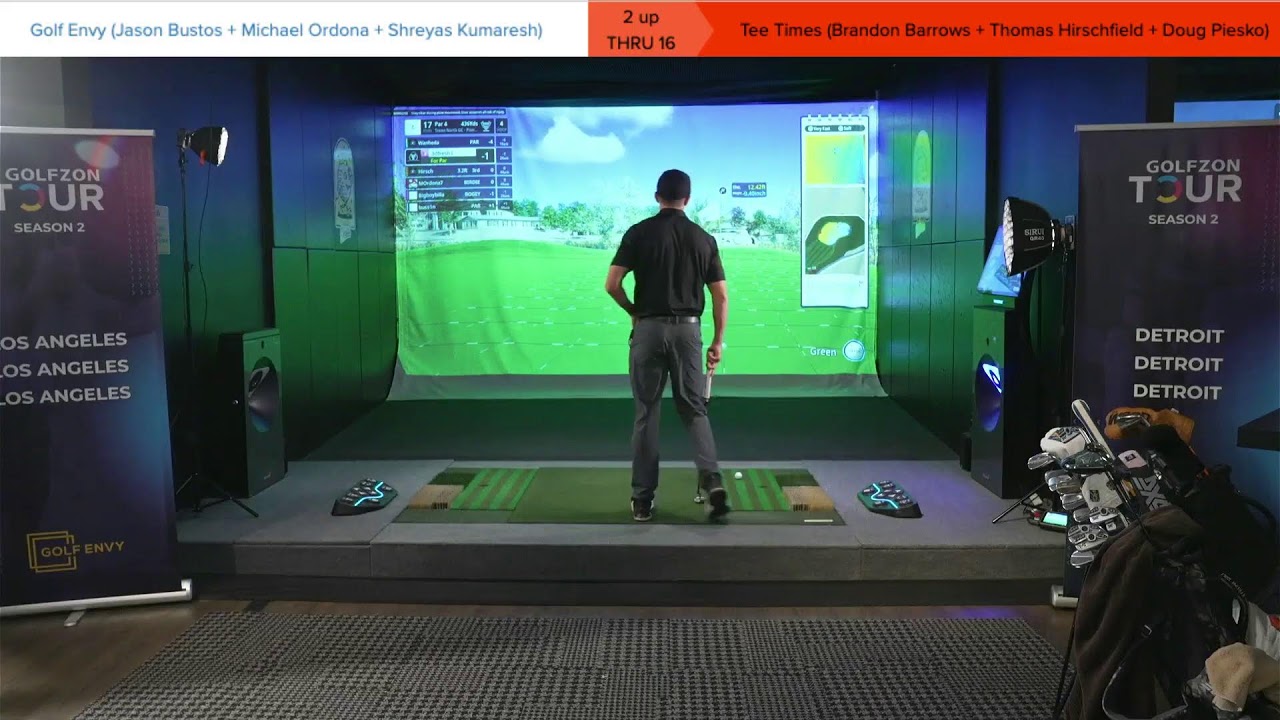 GOLFZON Tour Season 2 Semifinals Match: Tee Times (Detroit) vs. Golf Envy (Los Angeles)