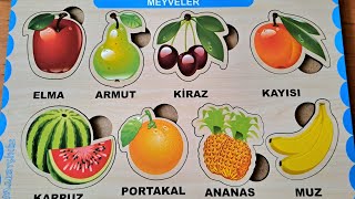 Meyveler,  eğitici ve eğlenceli video, puzzle çocuklar için screenshot 5