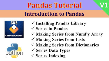 Introduction to Pandas | Pandas Tutorial in Urdu/Hindi