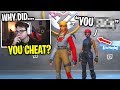 I Confronted a CHEATER In My Fortnite Customs For $100... (he said this)