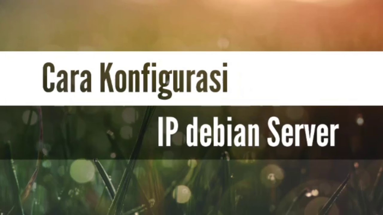 Tutorial instal debian server - YouTube