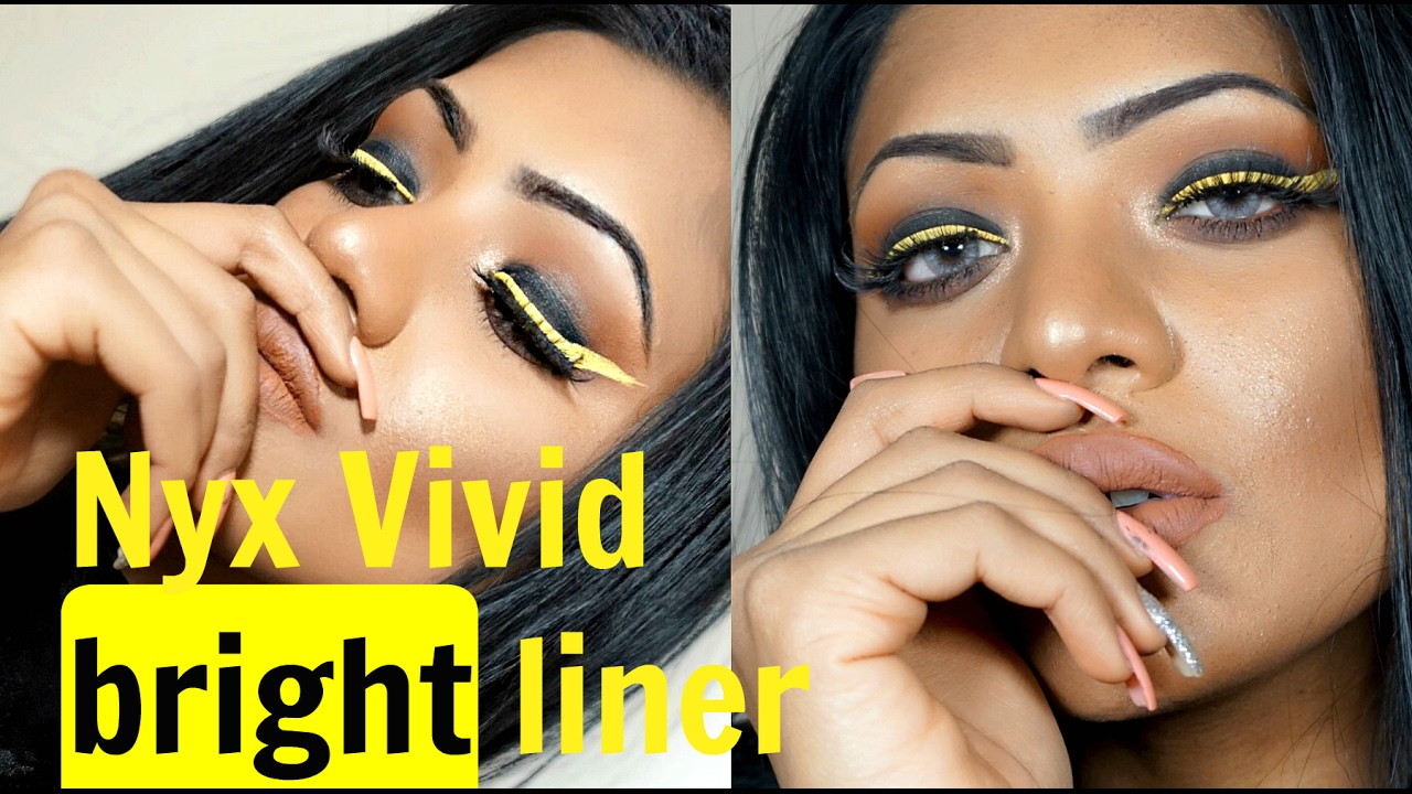 nyx VIVID BRIGHT EYEMAKEUP TUTORIAL