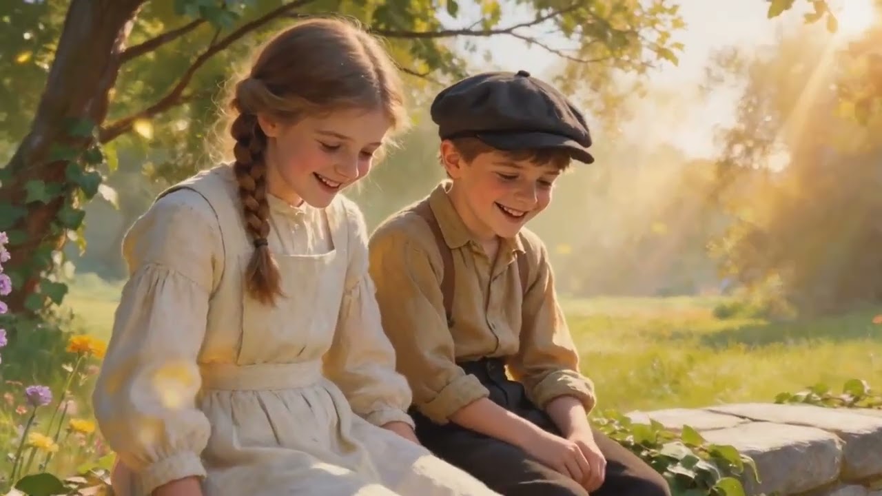 oil paint girl/Traveling through the Cotswolds in the 19th century