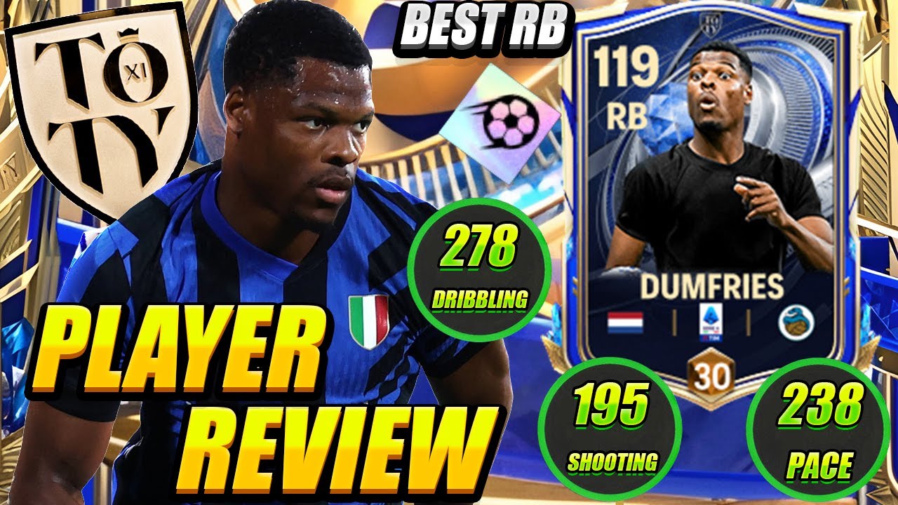 DUMFRIES IS A BEAST! 💪 114 Team Of The Year/TOTY Dumfries Player Review! BEST RB META – FC Mobile 26