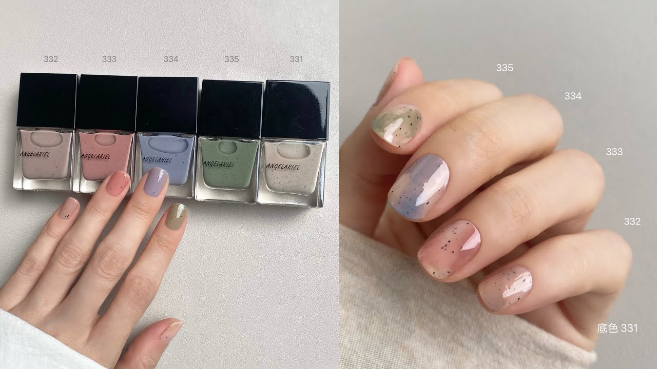 ANGELARIEL 糖果砂礫5色暈染～ 超簡單DIY作出超質感美甲雲彩風格～♥